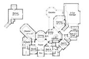 European Style House Plan - 3 Beds 3.5 Baths 3092 Sq/Ft Plan #411-462 
