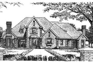 European Exterior - Front Elevation Plan #310-639