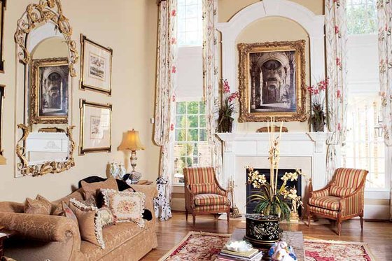 Interior - Family Room 1 for Country House Plan #54-183 - 4 bed, 3.5 bath