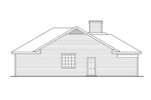 Exterior - Other Elevation for Ranch House Plan #124-183 - 3 bed, 2 bath