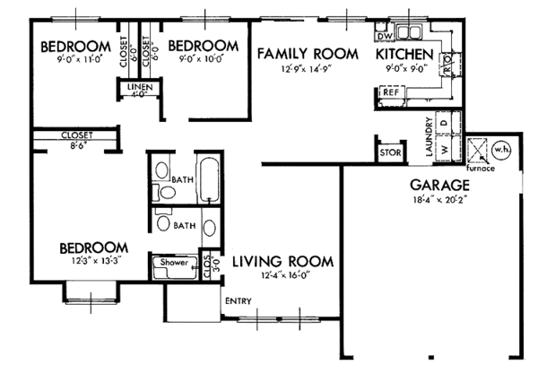 Home Plan - Contemporary Floor Plan - Main Floor Plan #320-779