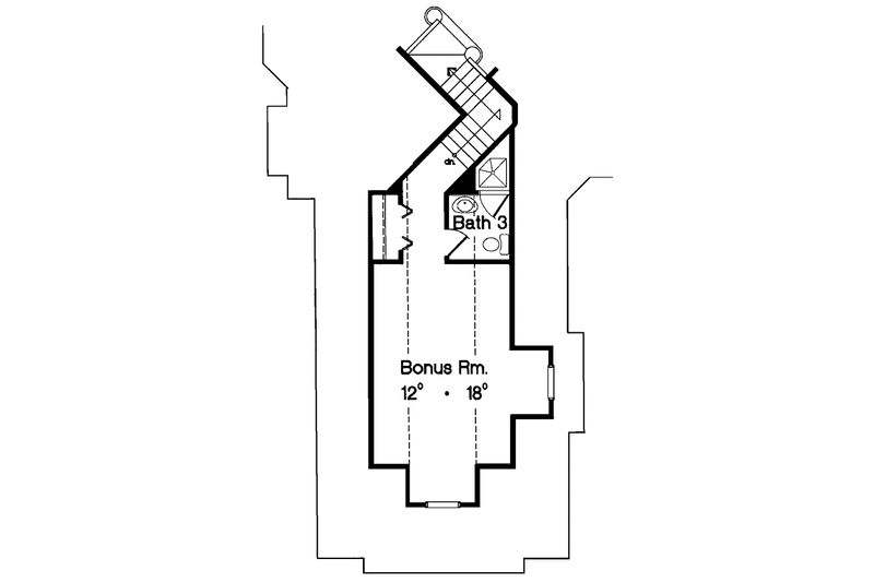 Home Plan - Floor Plan - Upper Floor for European House Plan #417-629 - 3 bed, 3 bath