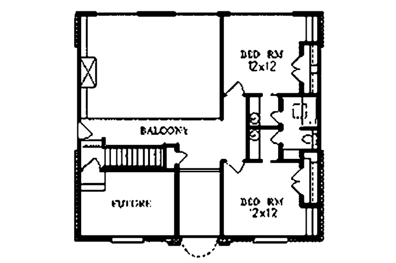Home Plan - Floor Plan - Upper Floor for Classical House Plan #15-303 - 4 bed, 2 bath