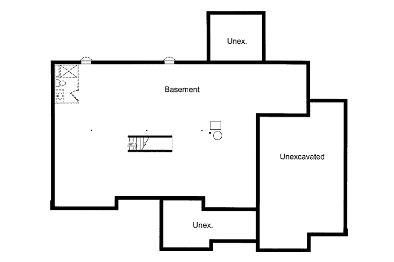 Home Plan - Floor Plan - Other Floor for Bungalow House Plan #46-420 - 3 bed, 2 bath