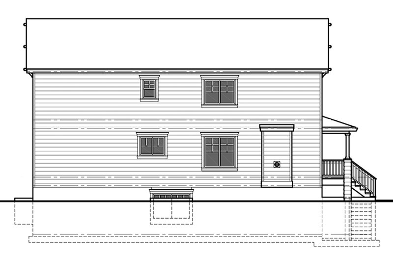 Architectural House Design - Exterior - Other Elevation 1 for Craftsman House Plan #303-473 - 6 bed, 4.5 bath
