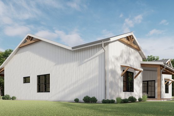 Exterior - Other Elevation 3 for Barndominium House Plan #1092-40 - 4 bed, 2.5 bath