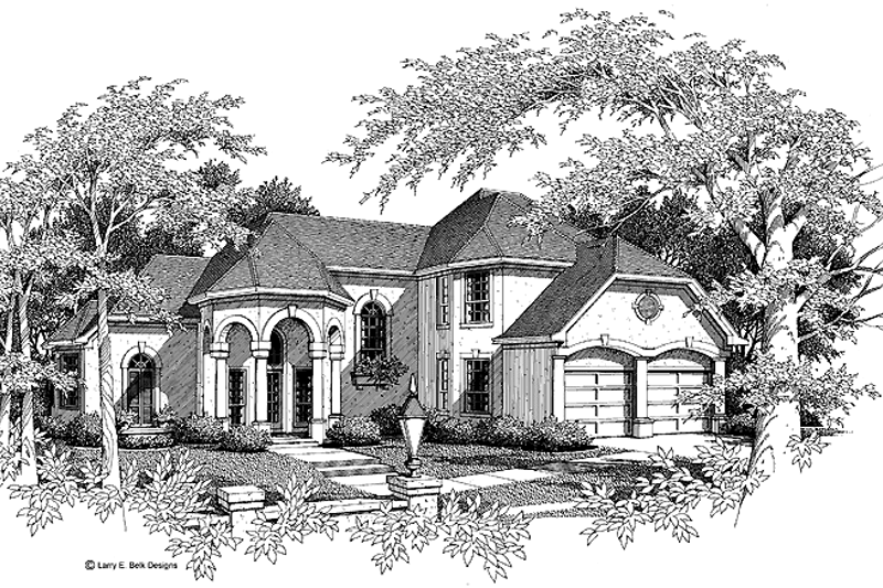 Home Plan - Mediterranean Exterior - Front Elevation Plan #952-103