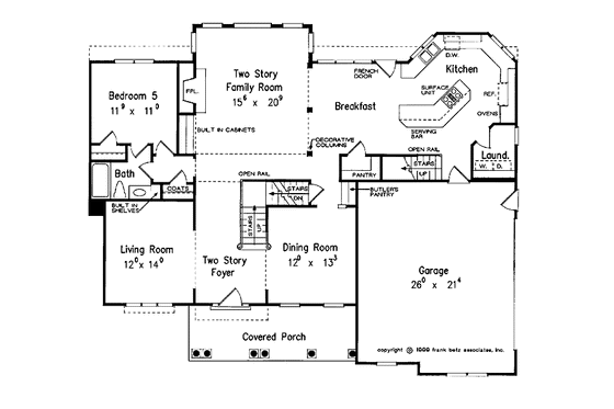Floor Plan - Main Floor for Traditional House Plan #927-489 - 5 bed, 4 bath