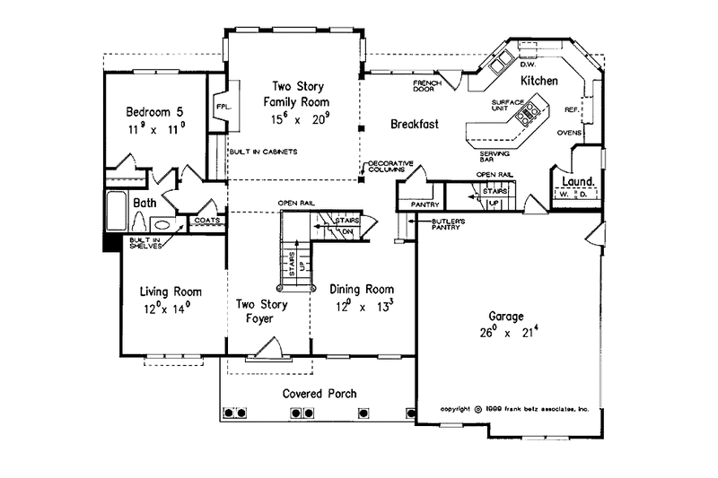 Dream House Plan - Floor Plan - Main Floor for Traditional House Plan #927-489 - 5 bed, 4 bath
