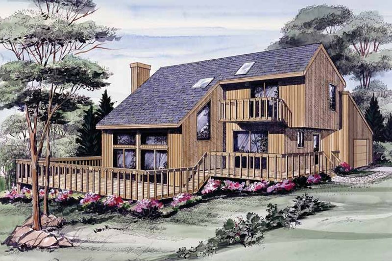 Dream House Plan - Contemporary Exterior - Front Elevation Plan #314-212
