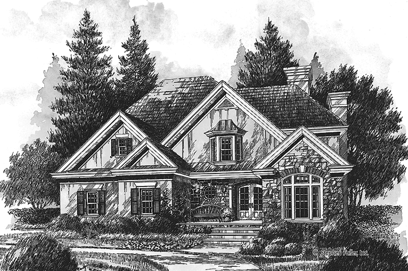 Dream House Plan - Colonial Exterior - Front Elevation Plan #429-419