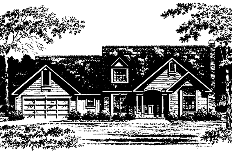 House Blueprint - Craftsman Exterior - Front Elevation Plan #328-174