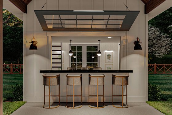 Exterior - Outdoor Living for Farmhouse House Plan #455-269, 0 bath