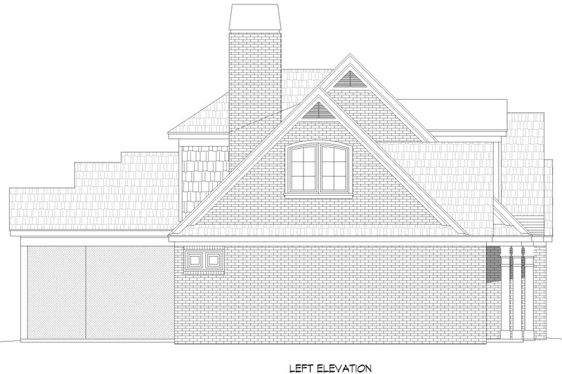 Home Plan - Exterior - Other Elevation 1 for Traditional House Plan #932-341 - 3 bed, 2.5 bath