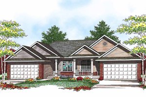 Traditional Exterior - Front Elevation Plan #70-942