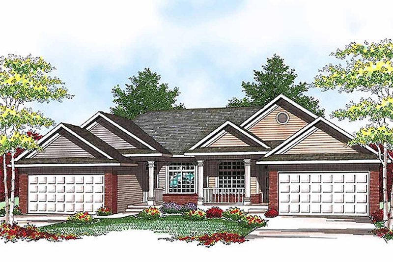 Architectural House Design - Traditional Exterior - Front Elevation Plan #70-942