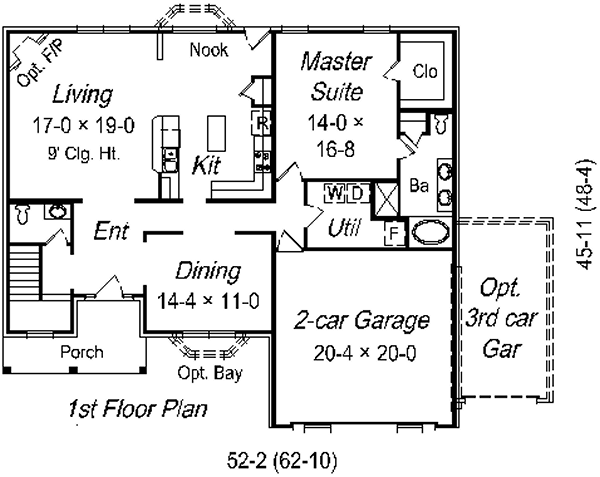 Traditional Floor Plan - Main Floor Plan #329-262