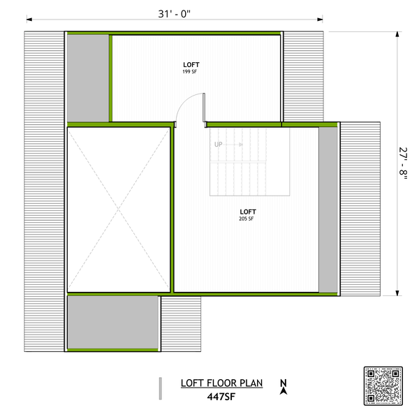 Modern Floor Plan - Upper Floor Plan #1106-6