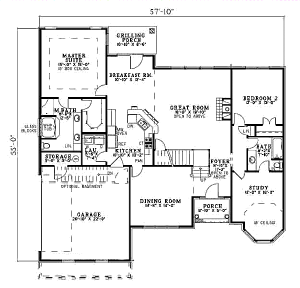 Home Plan - European Floor Plan - Main Floor Plan #17-646