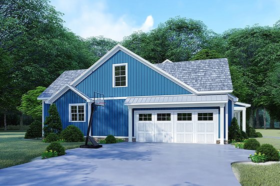 Exterior - Other Elevation 2 for Country House Plan #923-122 - 4 bed, 3 bath