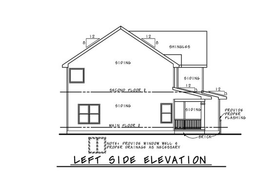 Exterior - Other Elevation for Modern House Plan #20-2581 - 4 bed, 3.5 bath