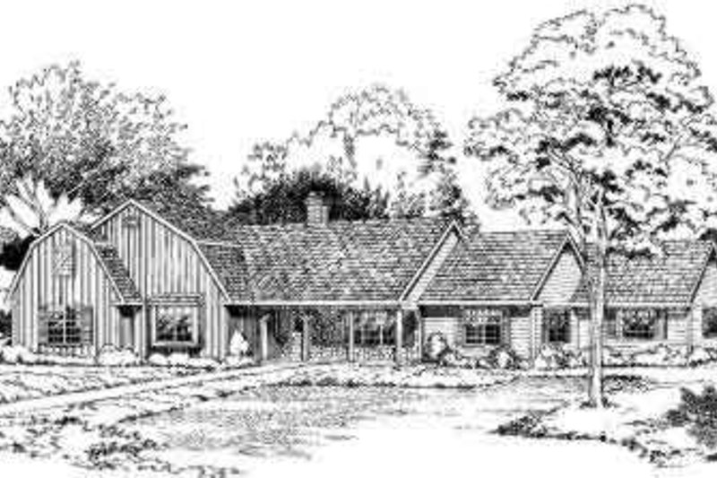 Country Style House Plan - 3 Beds 2.5 Baths 2730 Sq/Ft Plan #312-110