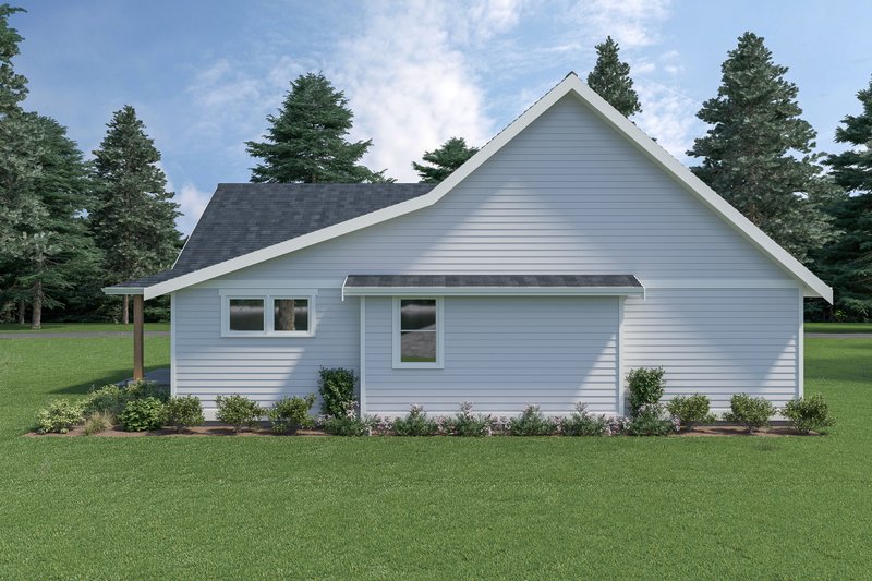 Architectural House Design - Exterior - Rear Elevation for Farmhouse House Plan #1070-103 - 3 bed, 2 bath