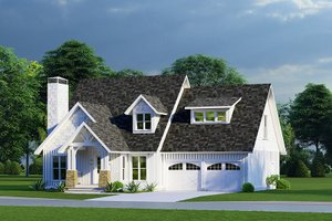 Cottage Exterior - Front Elevation Plan #923-316