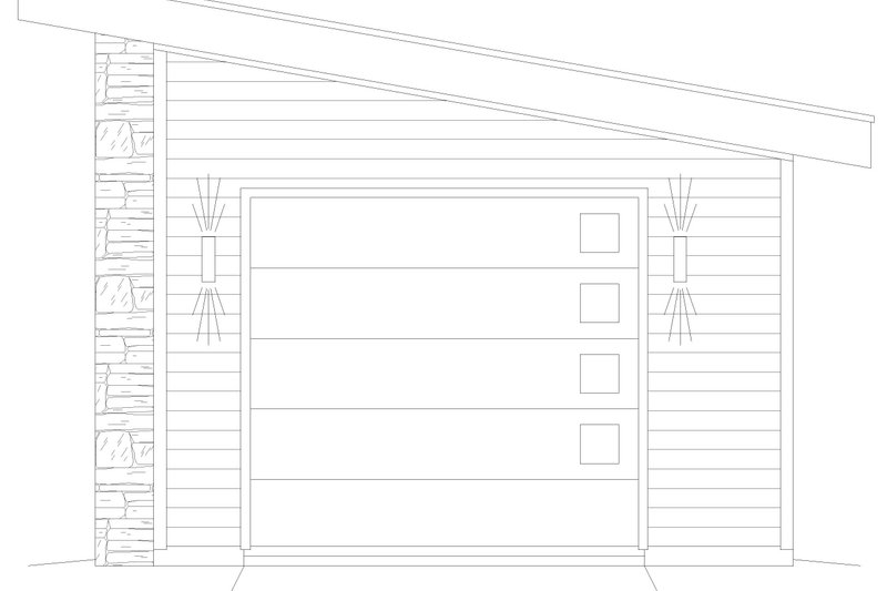 House Plan Design - Exterior - Front Elevation 3 for Craftsman House Plan #932-1307, 0 bath