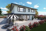 Contemporary Style House Plan - 3 Beds 3.5 Baths 2835 Sq/Ft Plan #1101-6 