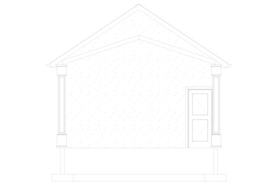 Exterior - Front Elevation 6 for Traditional House Plan #1060-493, 1 bath