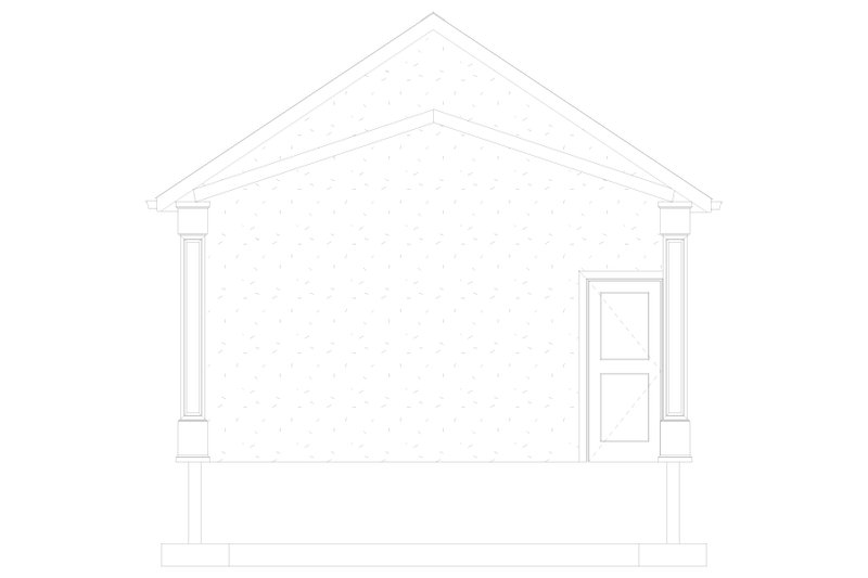 House Blueprint - Exterior - Front Elevation 6 for Traditional House Plan #1060-493, 1 bath