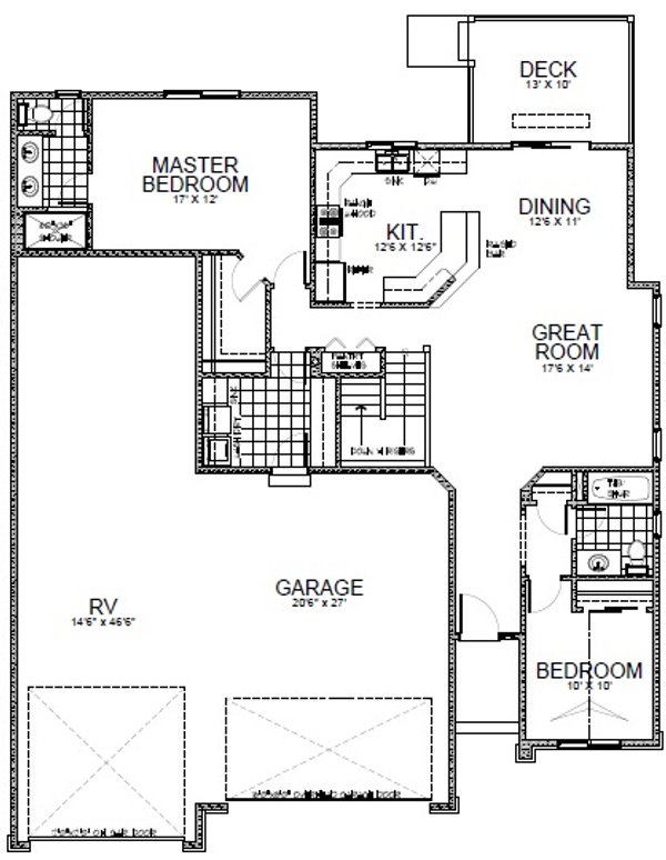 Craftsman Floor Plan - Main Floor Plan #112-180