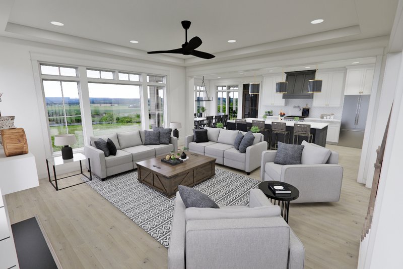 Dream House Plan - Interior - Family Room 1 for Craftsman House Plan #51-1267 - 4 bed, 3.5 bath