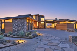 House Blueprint - Modern Exterior - Front Elevation Plan #892-41