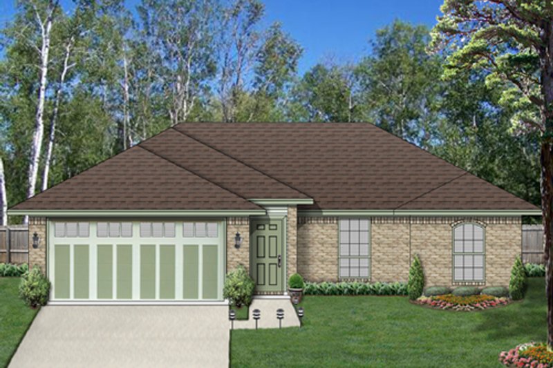 Architectural House Design - Traditional Exterior - Front Elevation Plan #84-537