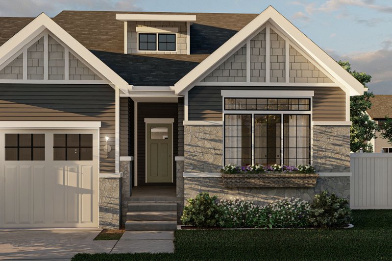 Architectural House Design - Exterior - Covered Porch for Traditional House Plan #455-221 - 3 bed, 2 bath