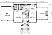 European Style House Plan - 3 Beds 1.5 Baths 2112 Sq/Ft Plan #138-253 