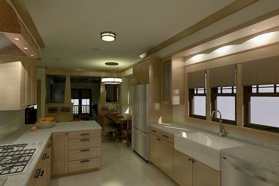 Interior - Kitchen 2 for Craftsman House Plan #489-13 - 3 bed, 2 bath