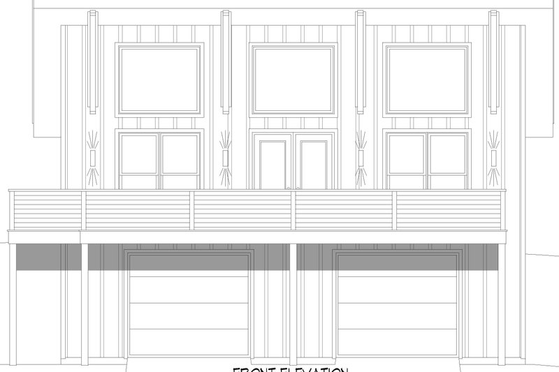 Architectural House Design - Exterior - Front Elevation 3 for Contemporary House Plan #932-1176 - 1 bed, 2 bath