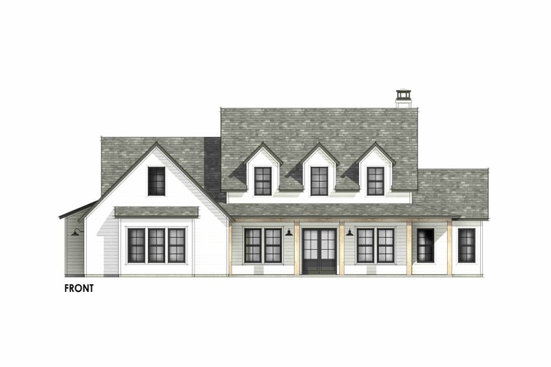 Dream House Plan - Exterior - Front Elevation 4 for Farmhouse House Plan #1096-207 - 4 bed, 3.5 bath