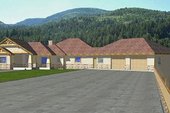 Exterior - Other Elevation for Bungalow House Plan #117-515 - 5 bed, 3.5 bath