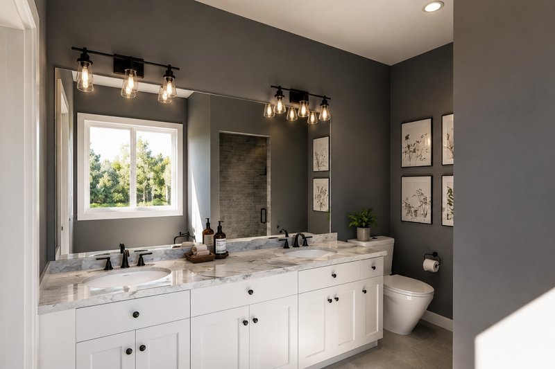 Home Plan - Interior - Master Bathroom 1 for Contemporary House Plan #1064-464 - 1 bed, 1.5 bath