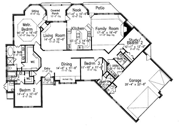 Home Plan - Traditional Floor Plan - Main Floor Plan #52-266