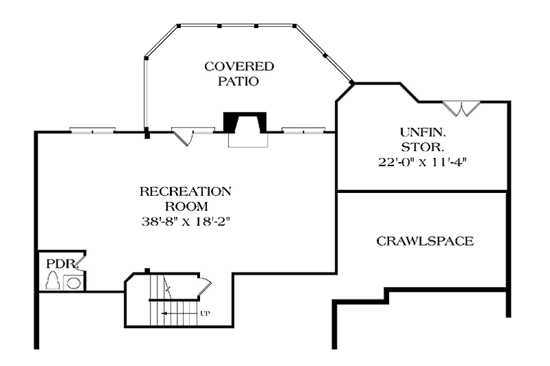 Home Plan - Floor Plan - Lower Floor for Traditional House Plan #453-415 - 4 bed, 4.5 bath