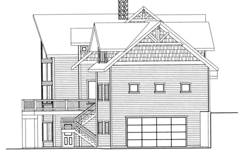 Home Plan - Exterior - Other Elevation for Traditional House Plan #117-830 - 6 bed, 4.5 bath