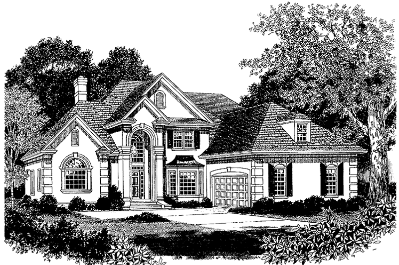 Home Plan - Classical Exterior - Front Elevation Plan #453-417