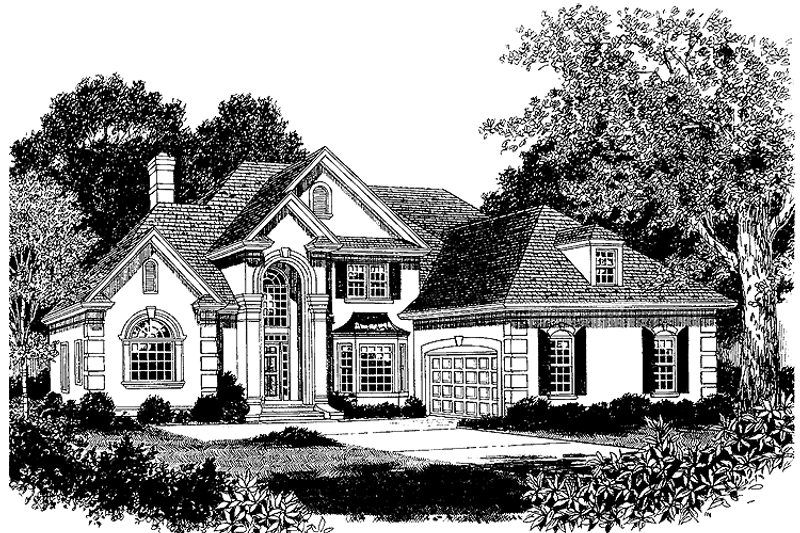 Dream House Plan - Classical Exterior - Front Elevation Plan #453-417