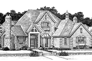 House Plan Design - Exterior - Front Elevation for Country House Plan #310-1055 - 4 bed, 3.5 bath
