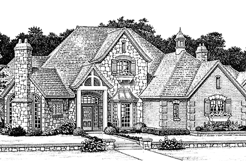 Dream House Plan - Country Exterior - Front Elevation Plan #310-1055